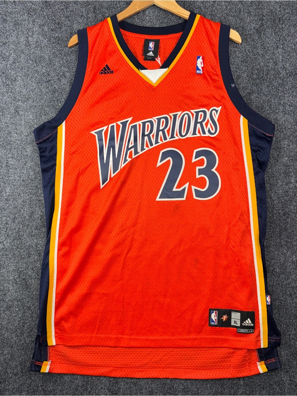 Vintage Adidas Golden State Warriors Jason Richardson #23 Jersey XL NBA